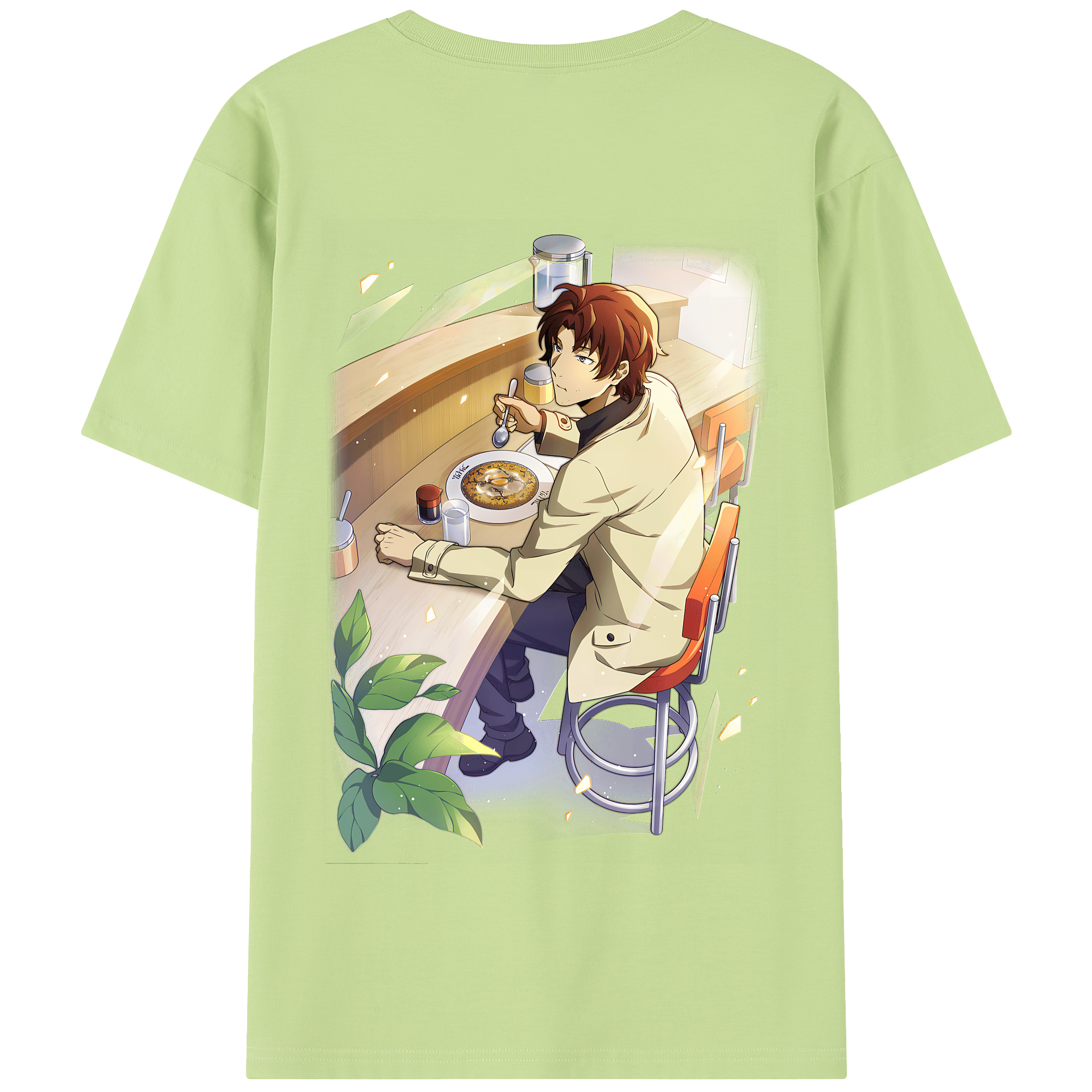 （画像用） 文豪ストレイドッグス Bungo Stray Dogs 綿100％半袖Tシャツ（背面プリント）